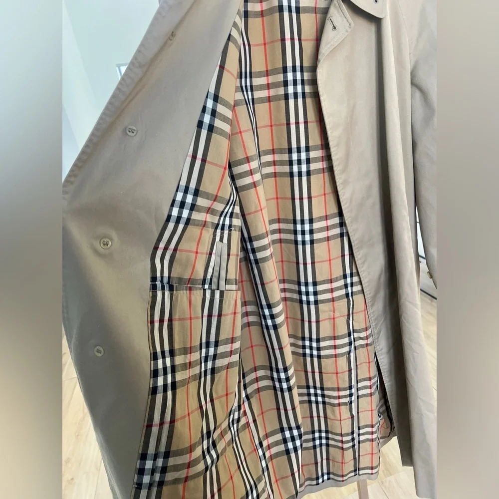 Vintage Burberry Nova Check Trench Coat - Picture 3 of 14